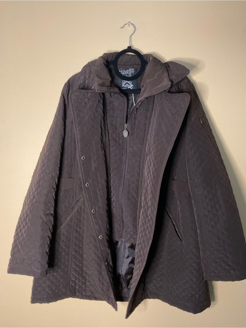 Hilary Radley Quilted Brown Puffer Jacket - Picture 3 of 8